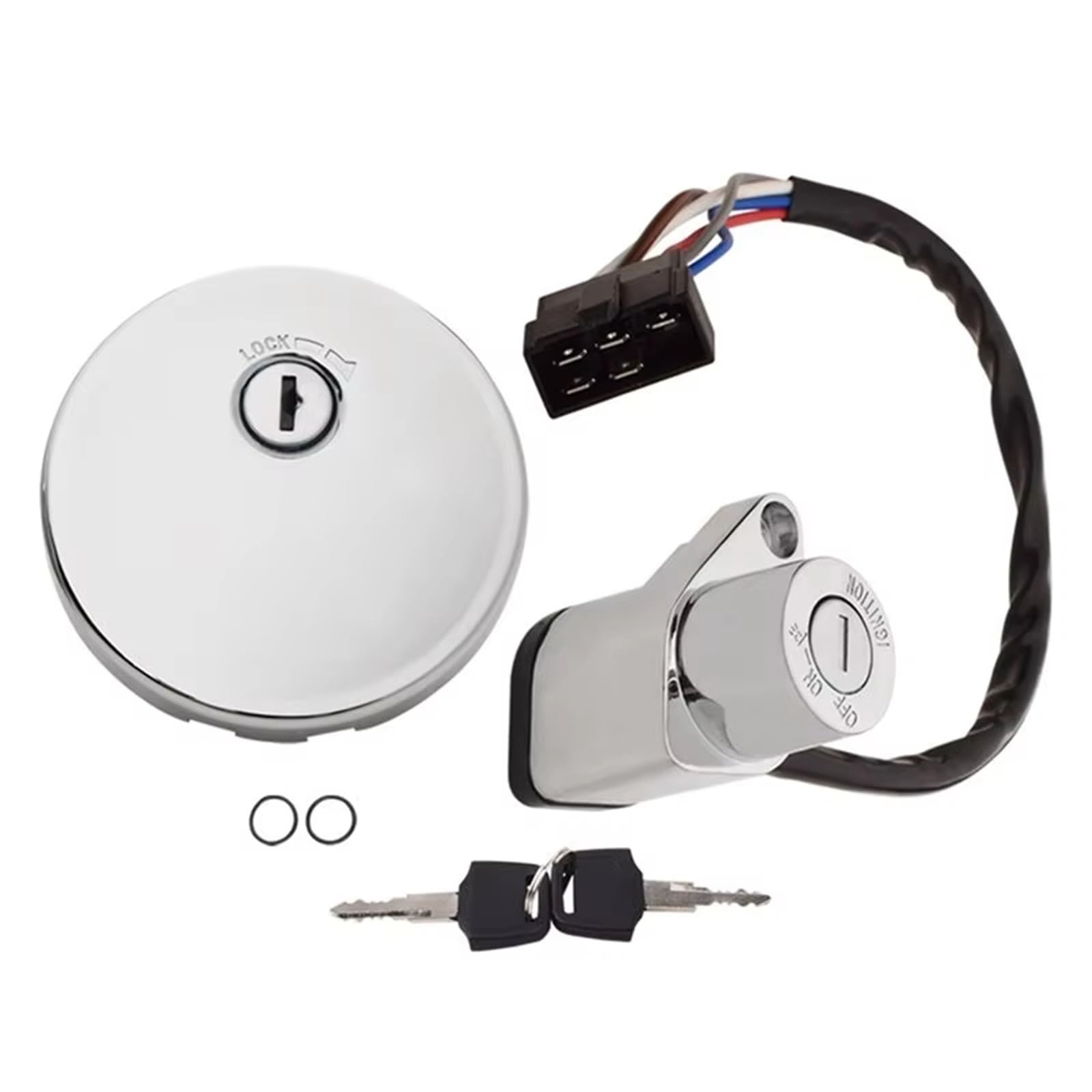 Ignición Moto Cerraduras Para Vulcan 800 VN800 Para Classic Para Drifter 1995-2001 Interruptor Encendido Cubierta Tanque Conjunto Bloqueo 51049-1103 Cerradura Encendido