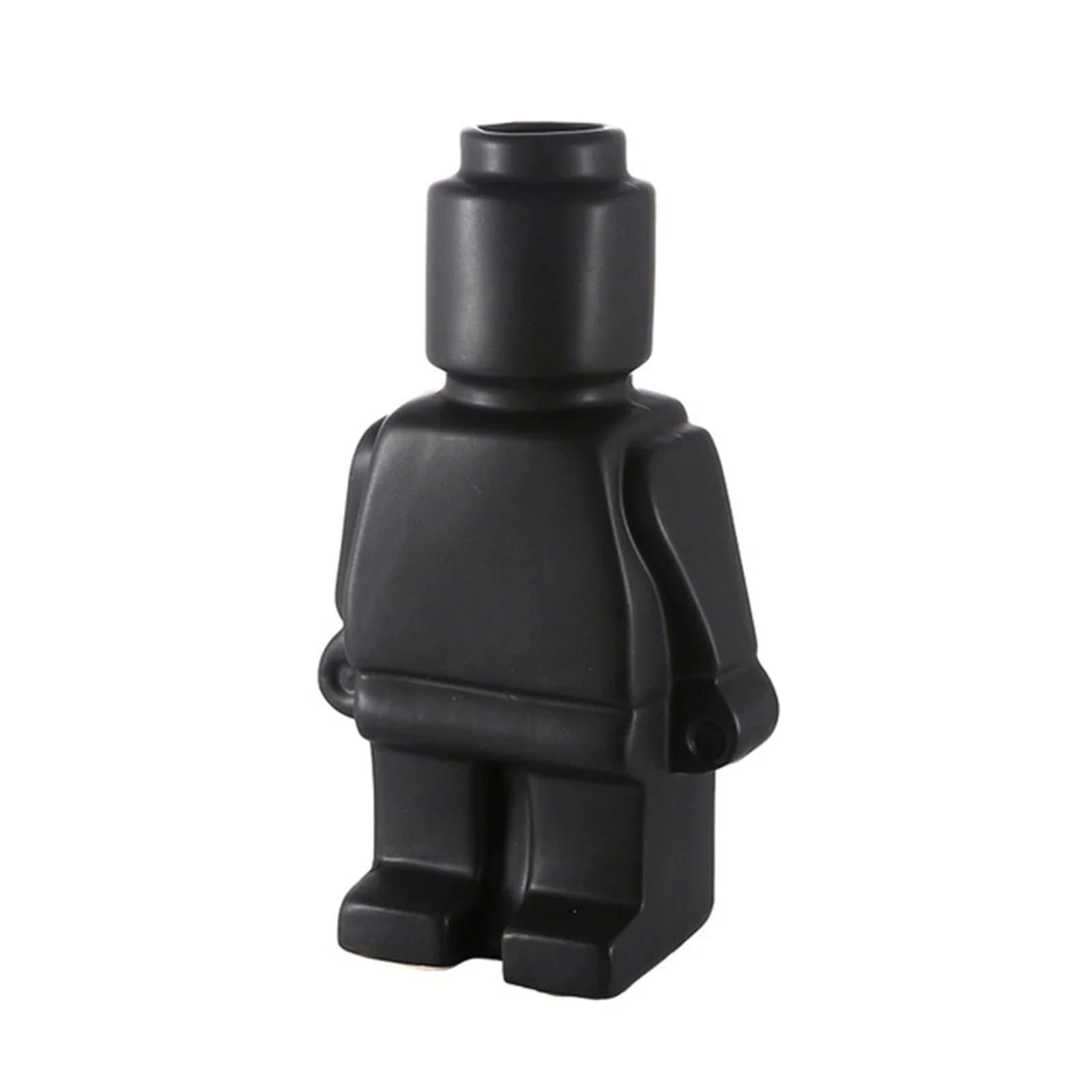 Vase à fleur style bonhomme noir pour décoration intérieure moderne