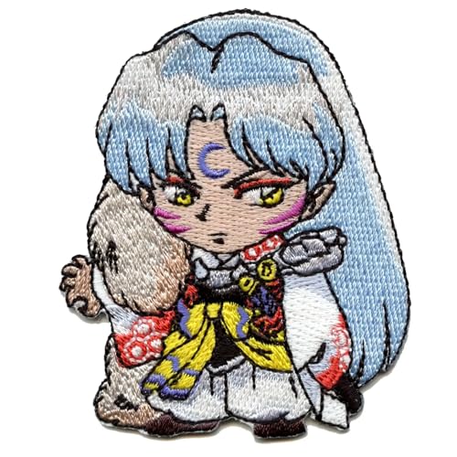 Écusson brodé Inuyasha Sesshomaru patch collector en fils de soie