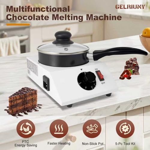 2026 Upgrade Chocolate Melting Pot, 1L Chocolate Melting Machine (40W,110V) - 4