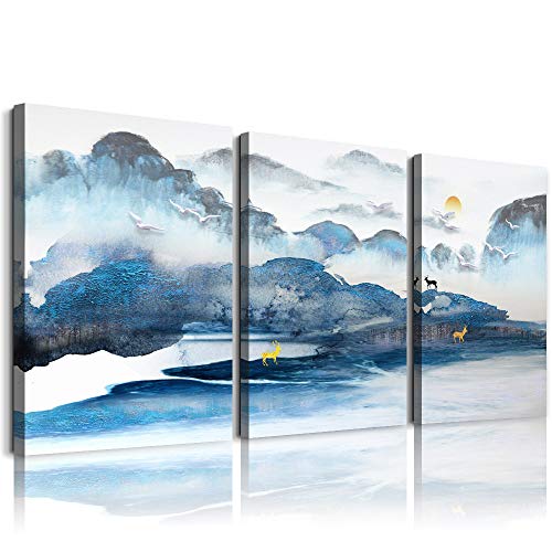 Abstract mountain landscape Painting Canvas wall art for living room bathroom wall decor Canvas Prints bedroom Decoration office Home Decorations kitchen wall watercolor painting posters Artworks