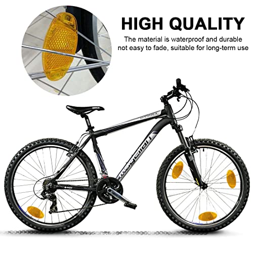 catadioptre velo 8Pcs Réflecteurs Rayon Vélo Catadioptre Velo Adaptés à Tout Type de Voiture Pliage Performance Vélo Montagne Autres Voitures Réflecteur de sécurité d'avertissement Rayons Roue de vélo - Image 3