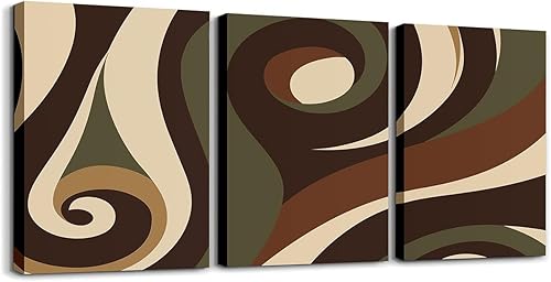 Miniatura 6 de Castle Fairy 3 piezas de arte de pared para decoración de sala de estar, líneas geométricas, decoración de pared para dormitorio, decoración de