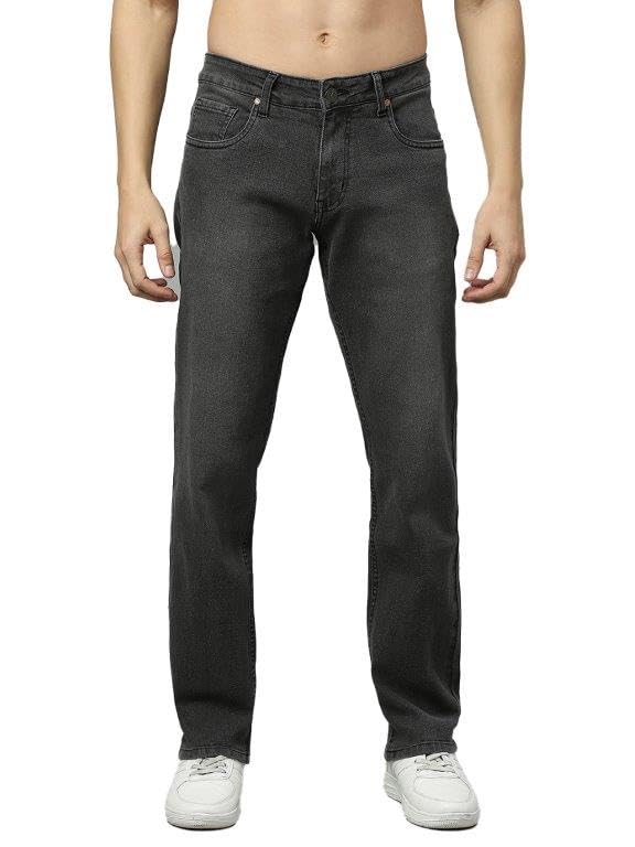 thomas scott Mens Mid Rise Clean Look Slim Fit Jeans (TSJ016_Dark Grey, 34)-picture-11
