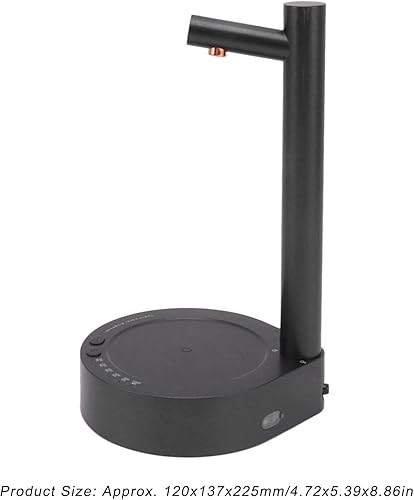 Miniatura 8 de Dispensador de botellas de agua de escritorio, bomba eléctrica automática para botella de agua portátil, salida de agua ajustable de 6 niveles,