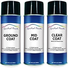 Spectral Paints Compatible/Replacement for Lexus 085 Eminent White Pearl 12 oz. Aerosol Spray Paint and Clear Coat