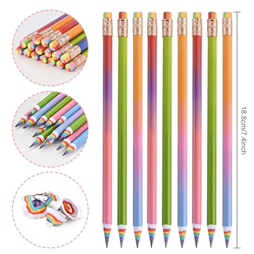 Juego de 16 lápices de grafito Goldge con goma miniatura 2