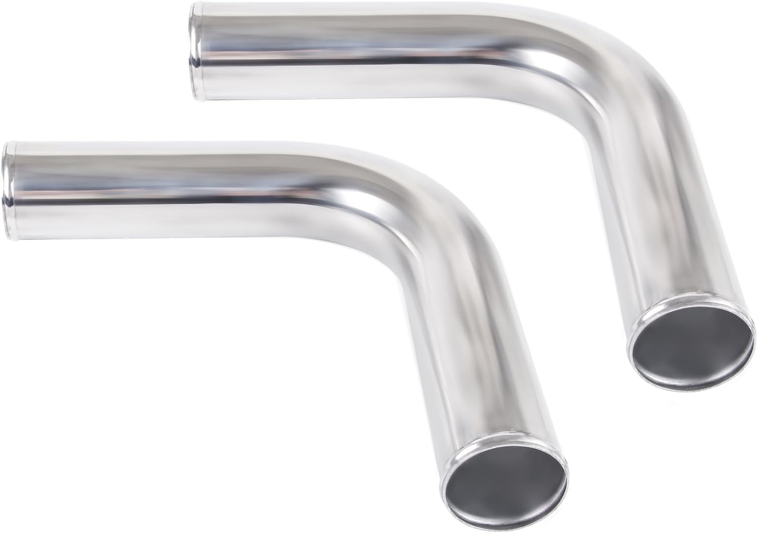 2.5" 8pcs Universal Aluminum Tube Set 600MM Polished Aluminum Turbo Intercooler Pipe+8 Elbow Hose+16 Clamps Kit