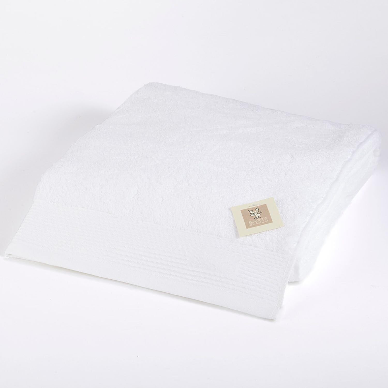 Burrito Blanco | Shower Towel | Bath Towel 70 x 140 cm Soft Terry Towel, 100% Cotton, White