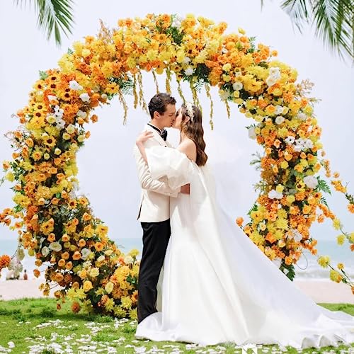 2M Metall-Ballonbogen-Kit,DIY gebogener Bogen,Eisen-Hochzeitsbogen,DIY-Metall-Rundballonbogen-Girlande,runder Ring-Ballonbogen-Kit,Blumendekoration für Geburtstagsfeier,Hochzeit, Weihnachten – Bild 5