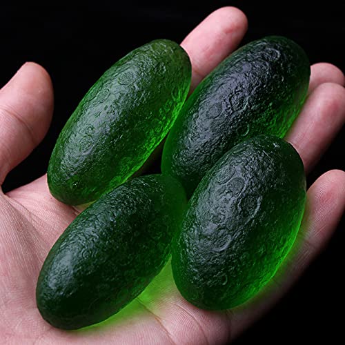 ZTBH Cristal de meditação natural 50-60 g Moldavite Copo de impacto de meteorito tcheco pedra de cri