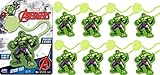 JA-RU Marvel Hulk Sticky Hands Stretchy Toys (8 Hulk Packs) Superheroes Stretchy Snap Hands Bulk Birthday Supplies for Kids, Pinata Filler, Stocking Stuffers in Bulk B-6809-8