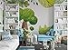 Produktbild Muraon HD Wandbild Frische grüne handbemalte große Baum Bäume Kinderzimmer Paradies TV Hintergrund Wand Film, 350x245 cm (137.8 by 96.5 in)