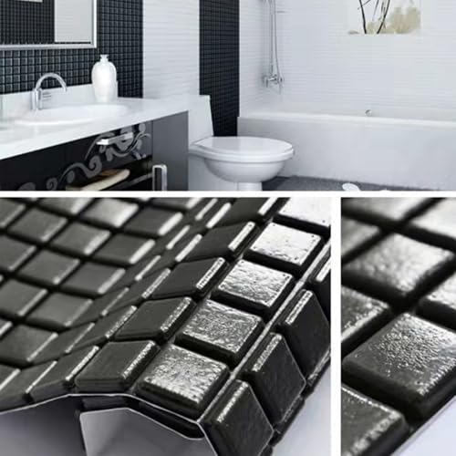 Papel pintado de espuma autoadhesivo impermeable y texturizado para paneles de pared 3
