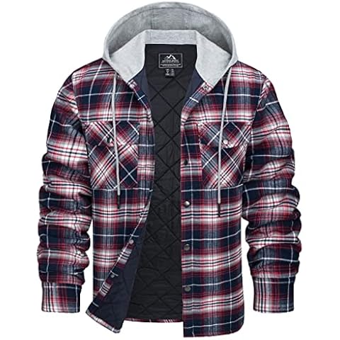 Camisa con Capucha Acolchada Cálida para Hombre, KEFITEVD Cover