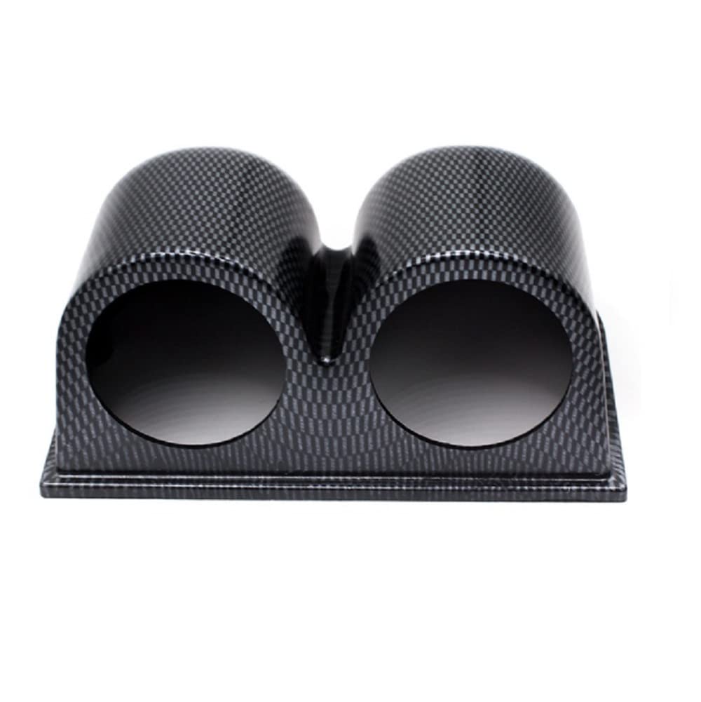 Moyishi Gauge Pod 52mm 2" Universal Triple 2 Hole Car Mount Holder Meter Dash Car Auto Motor Gauge Pod Mount Holder (Carbon Firber)