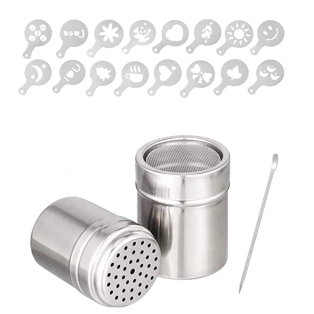 Accmor, shaker per polvere in acciaio inox, con coperchio | FindTheDeal
