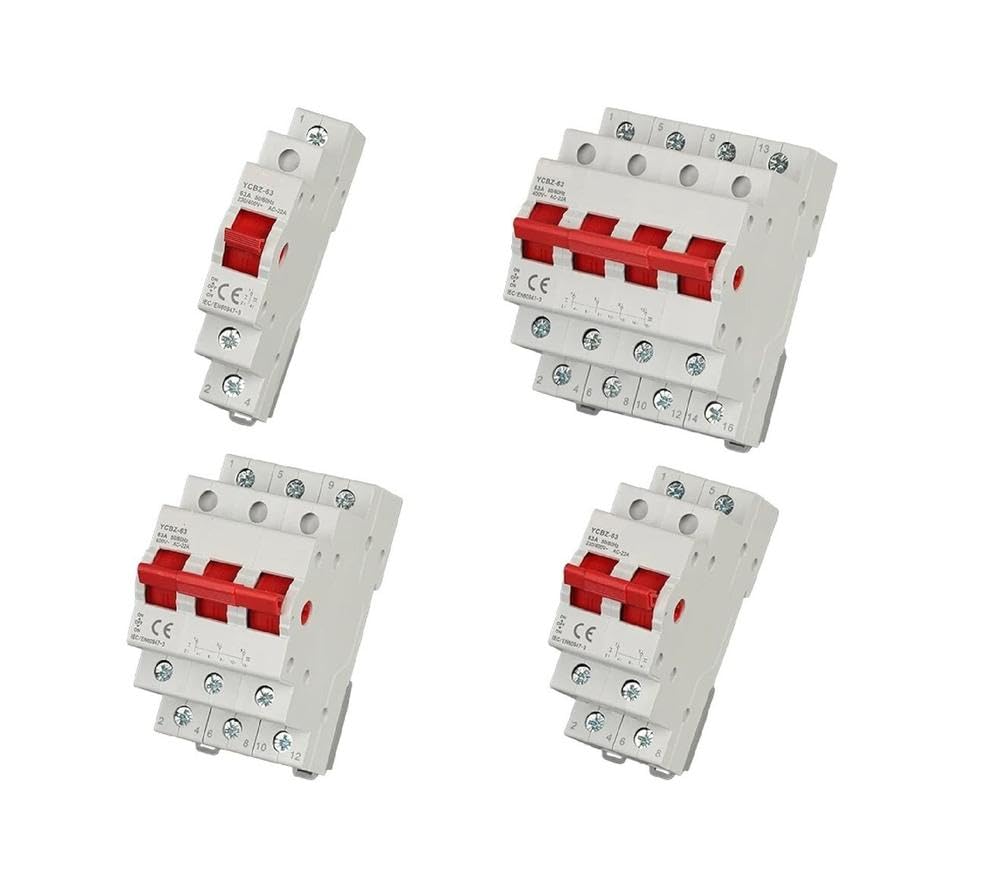 Utensili elettrici 2P/3P 40A/63A 50/60Hz, Interruttore-sezionatore-sezionatore, Interruttore Automatico Di Sicurezza Residenziale, Design Mini(1P YCBZ,40a)