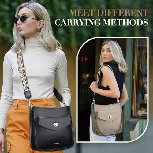 Image of Missnine Hobo Bag Purses and Handbags for Women Top Handle Handbags with Pocket Zipper