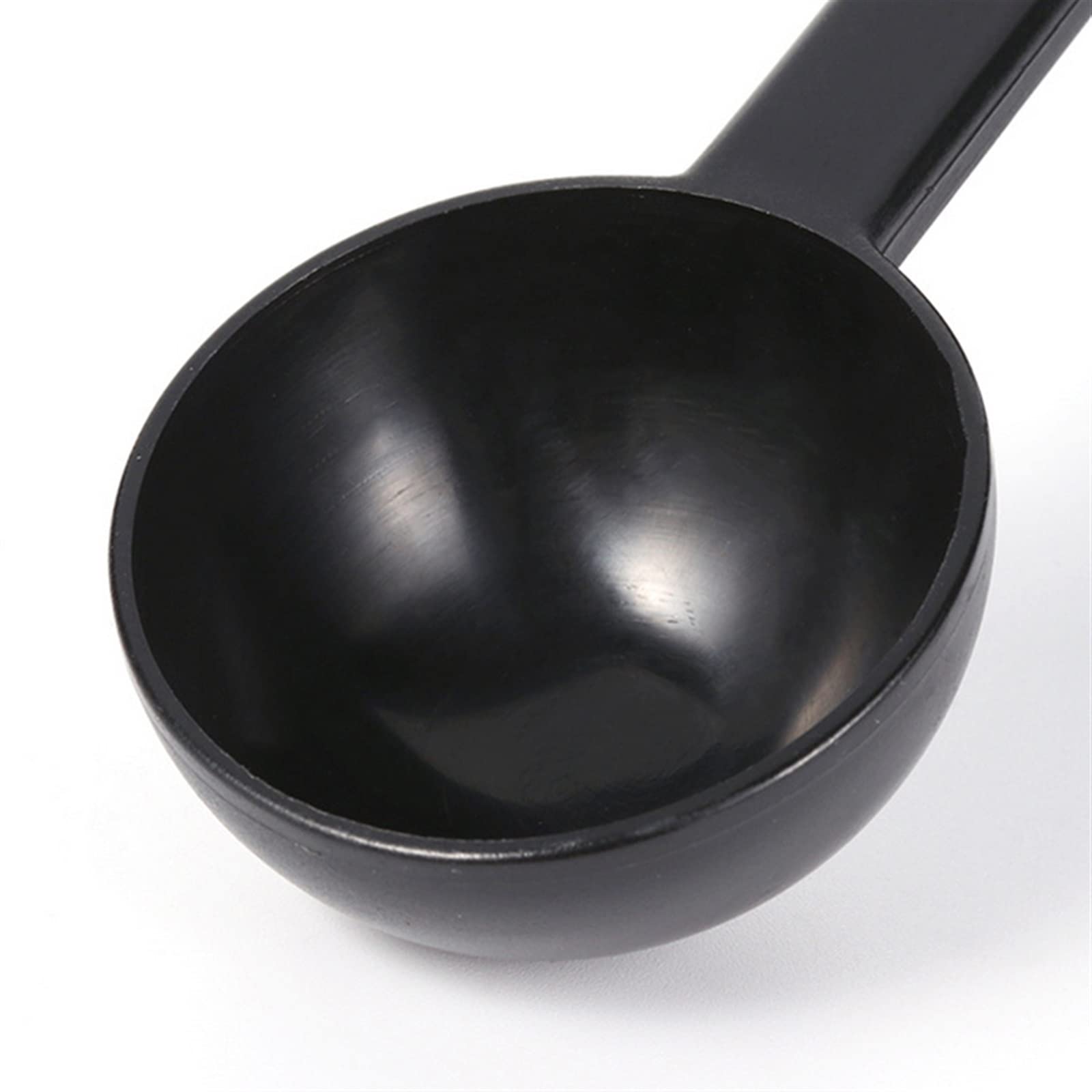 Cucharones de Cocina Cuchara para apisonar café en Polvo Cuchara medidora de plástico para Granos de café para máquina de Espresso Utensilios para café Accesorios de Cocina (Negro)