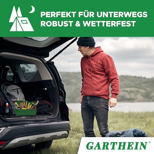 Werkzeugkiste Grün - Metall-Werkzeugkoffer für Auto, Werkstatt & Garage - Stabile Werkzeugaufbewahrung für Heimwerker & Profis - Werkzeugkiste Metallbox - Profi Heimwerker Werkzeugkoffer