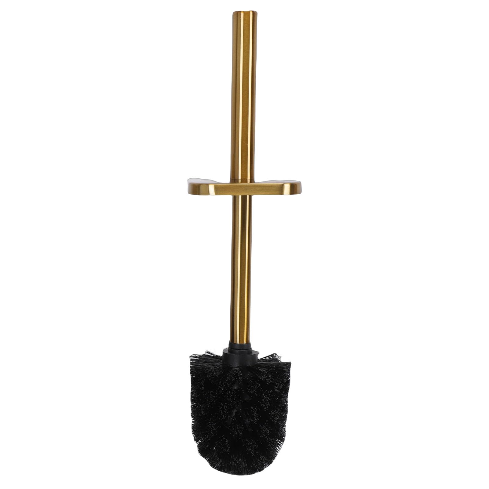 Set scopino per WC dorato |Supporto in acciaio inossidabile |Resistente agli spruzzi d'acqua