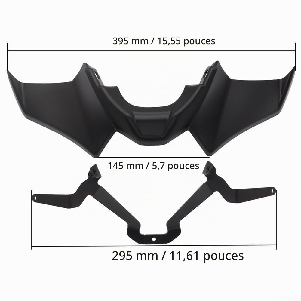 MT 07 SP Sport Downforce Spoilers Nus Optimisant l'Aérodynamique et la Stabilité sur la Route