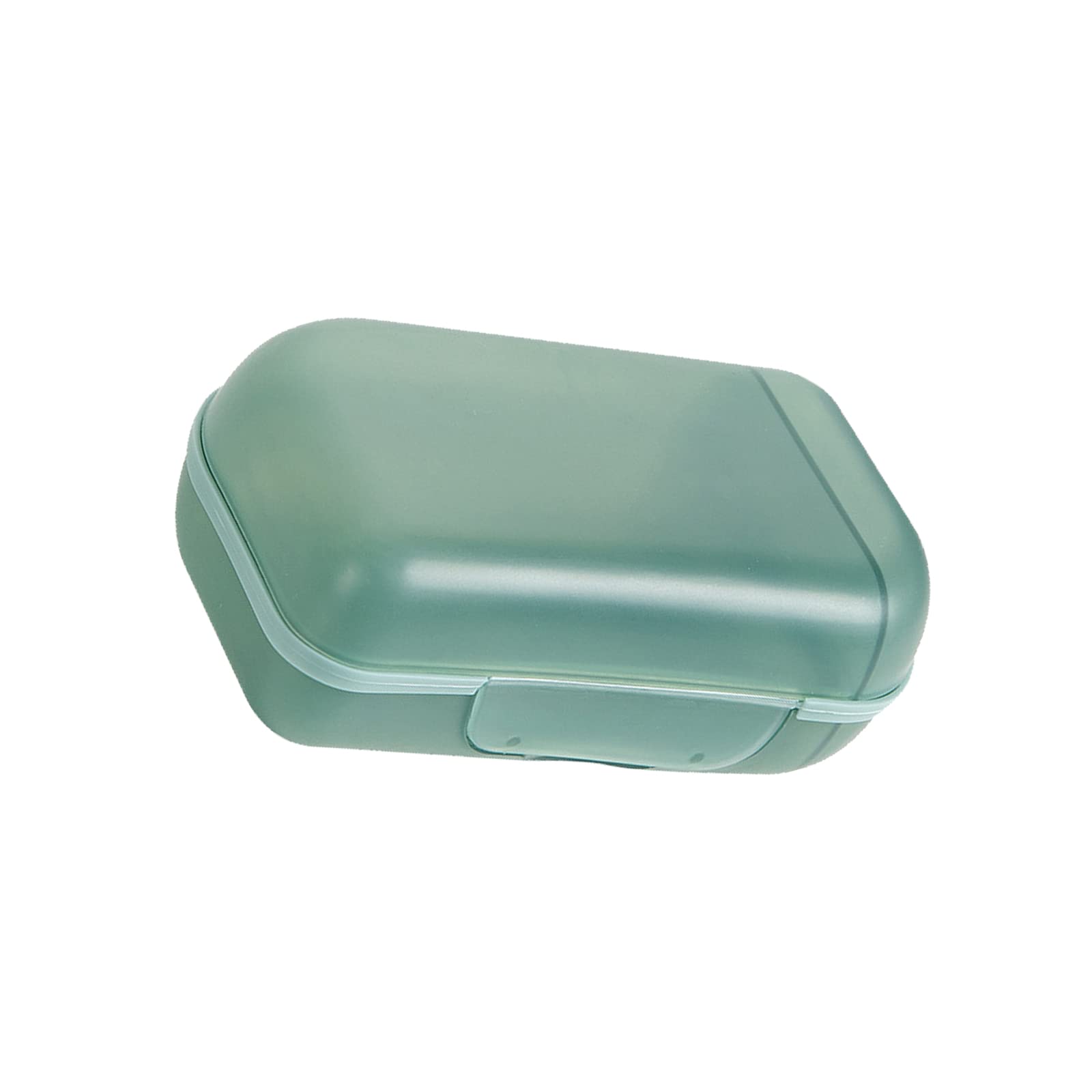 Travel soap box, simple and convenient soap box,With sealed Portable soap boxsuitable for home, travel, camping （Green）