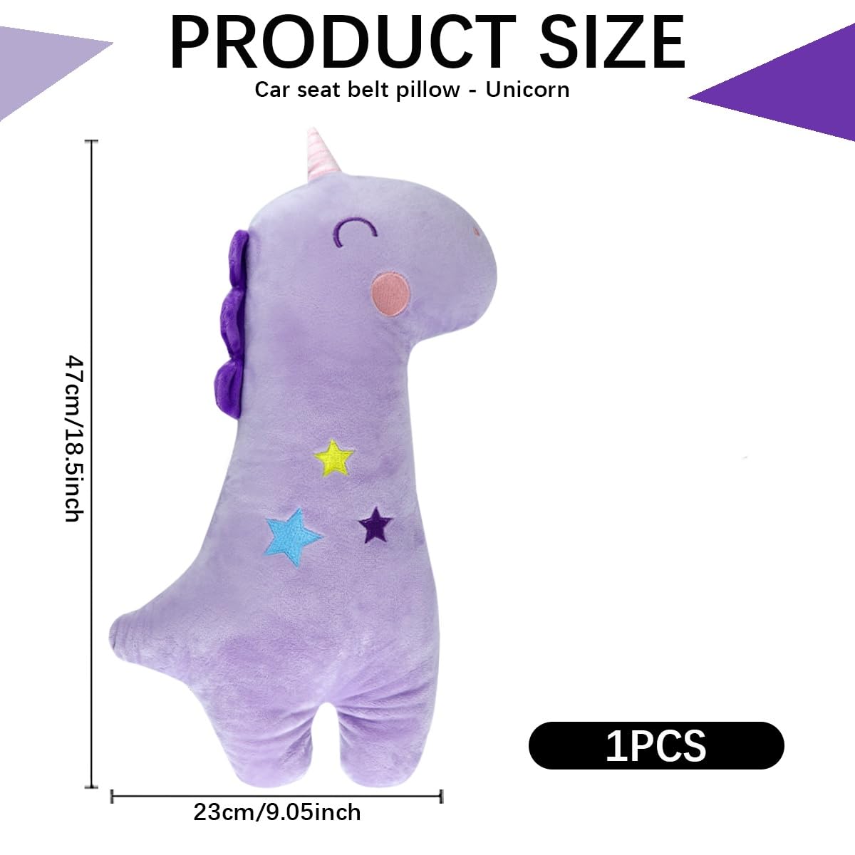 Seat Belt Pillow Animal Seatbelt Covers for Teenagers?Vehicle Animal Travel Shoulder Neck Support Protector Pillow Car Seat Belt Cushion for Girls and Boy