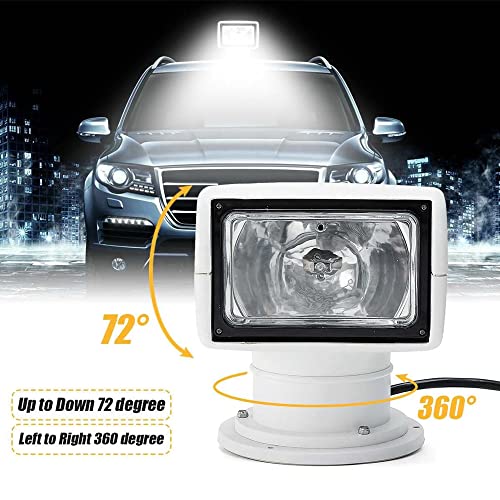 Spot de recherche pour bateau et voiture éclairage extérieur 12V blanc orientable