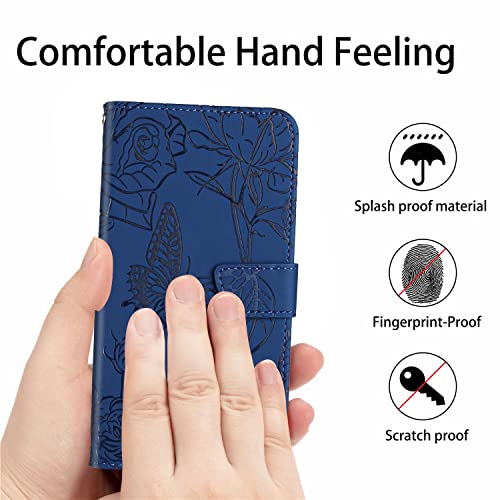 Midmelon Mobile Phone Case for TCL 30 SE/30E/306/305, Butterfly and Flower Embossing Design - Image 4