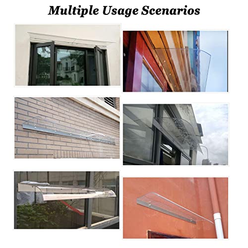Auvent invisible polycarbonate contre la pluie pour balcon - 8