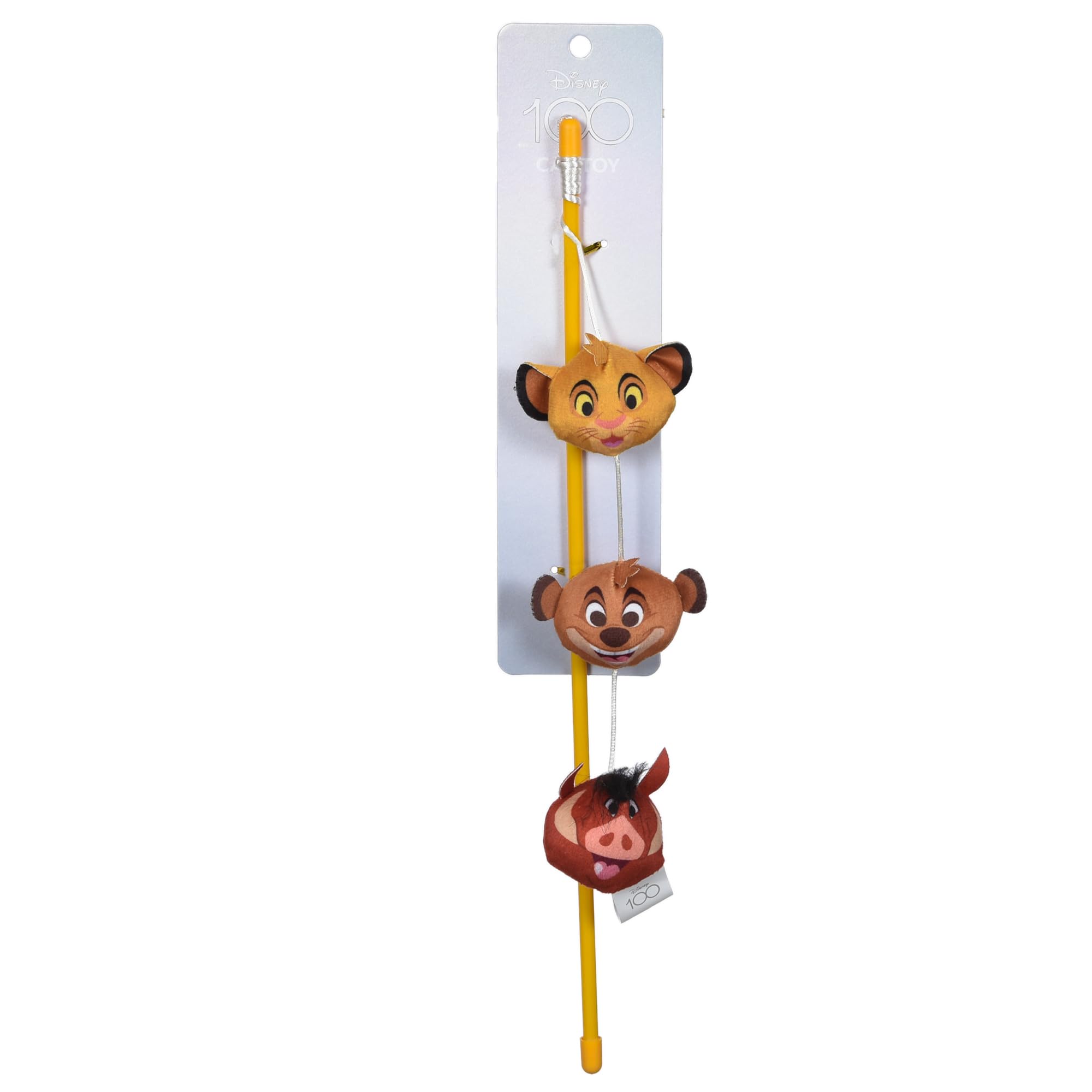 Jouet pour chat Disney avec herbe à chat, baguette Le Roi Lion Simba pour l'exercice des félins