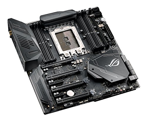 ASUS ROG Zenith Extreme Scheda Madre Gaming AMD X399 EATX con Dissipatore M.2, Aura Sync RGB LED, 802.11ad Wi-Fi, DDR4 3200 MHz, Tripla Scheda M.2, 10 G Lan, Porte U.2 e USB 3.1 Gen 2