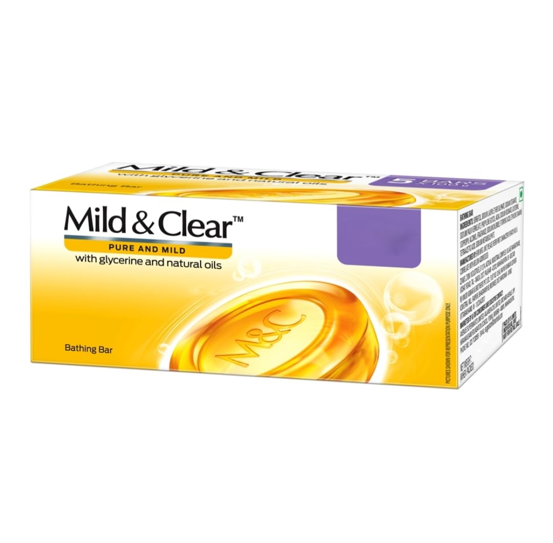Mild & Clear™ Pure and Mild Bathing Bar with Glycerine and Natural Oils, Pack of 5-picture-20