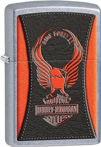 Encendedor Clásico Zippo Harleey-Daviddson Viento miniatura 1
