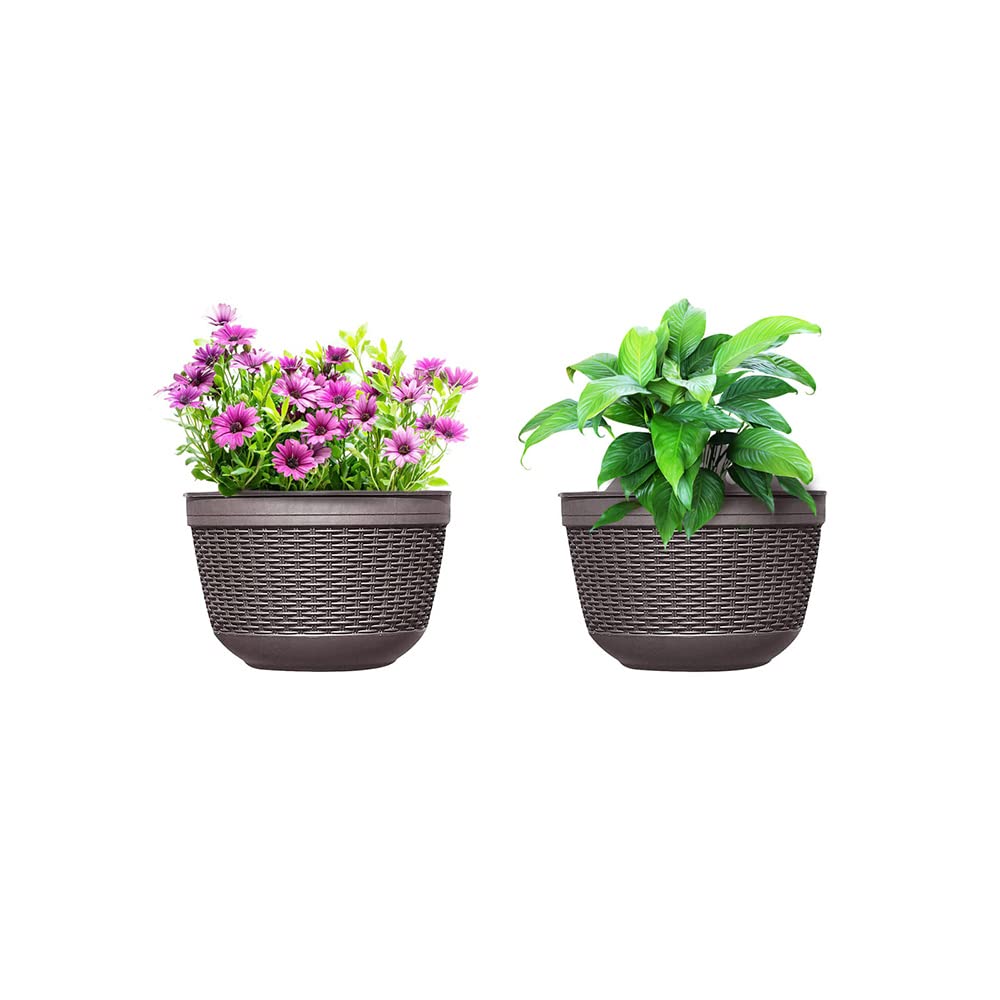 Jardineras Balcón Blancas 4 Macetas Colgantes De Metal Blancas - Con  Ganchos Extraíbles Y Orificio De Drenaje, Para Balcón, Jardín O Pared  Maceta Colgante 28cm, image size:1000x1000