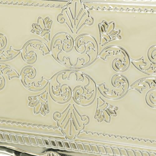 Platos decorativos rectangulares dorados, 11.8 x 9.1 pulg, pack 6 miniatura 4