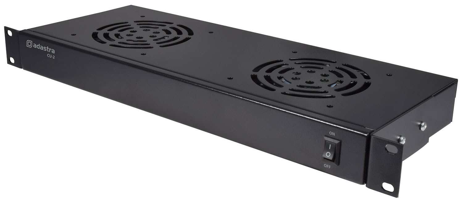 Adastra | 19" Rack Fan Cooling Unit for Improved Airflow Hard Wired with 1.5 Metre UK Mains Plug