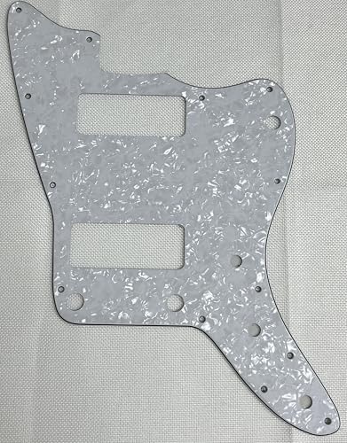 For Fit US Jazzmaster P90 No control hole Style Guitar Pickguard (4 Ply White Pearl)