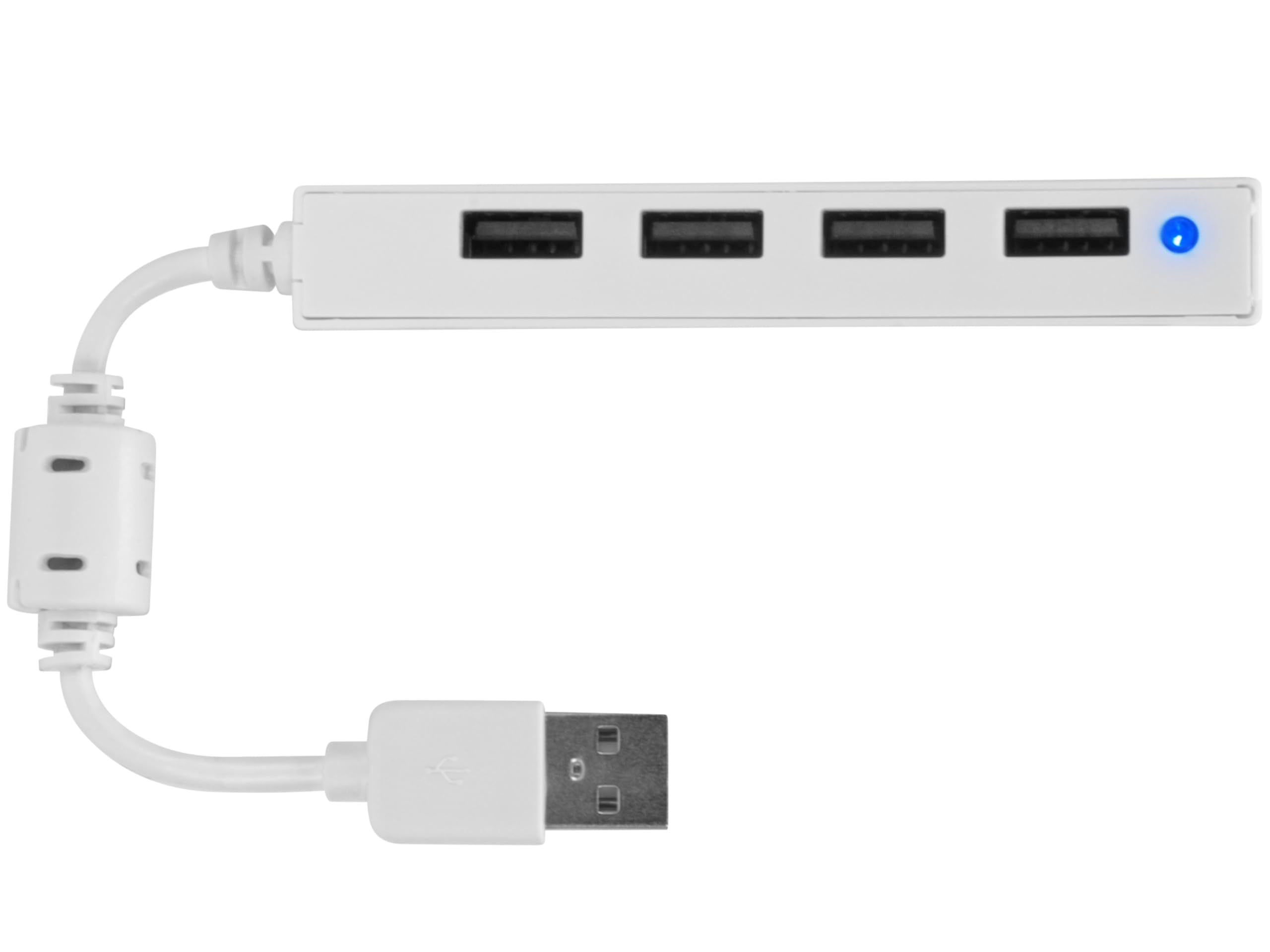 Speedlink Snappy Slim 4-Port USB Hub with Fast Lightning Data Transfer speeds of up to 480Mbit/s White