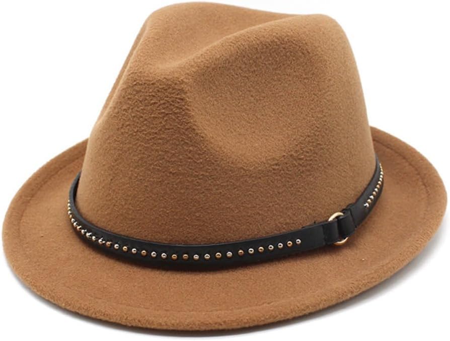 Classic Wool Felt Cowboy Hat, Gray with Studded Band