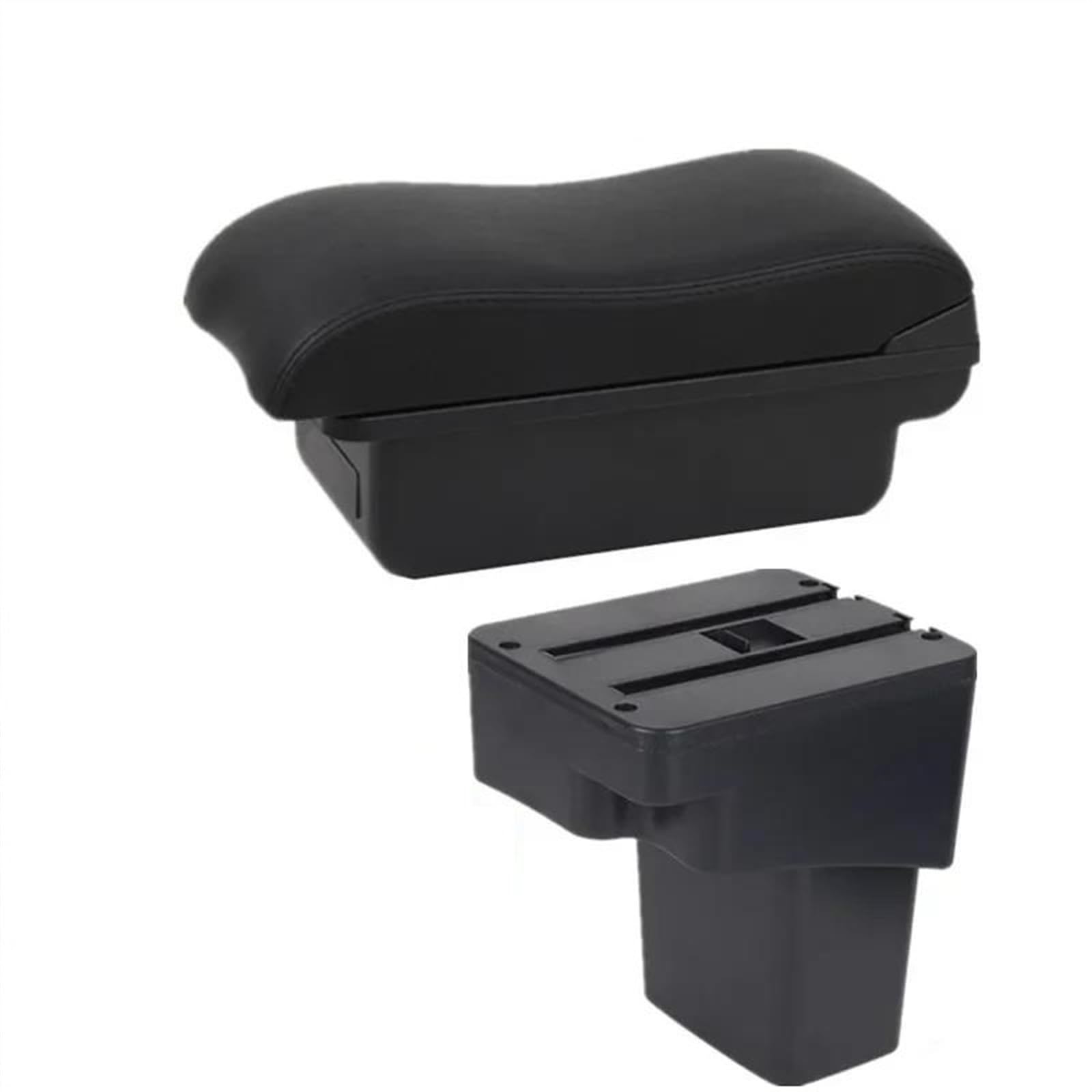 NOHEEU Car Interior Accessories Center Console Storage Box Multifunctional Armrest For ESQ 2010-2019(A2 black line)