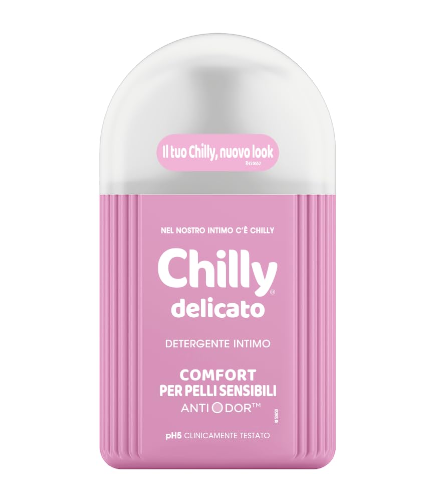8x Chilly Intimreiniger Delicato - Ideal für empfindliche Haut - mit Aloe und Hamamelis 200ml + Beni Culinari Kostenloser Schlüsselanhänger
