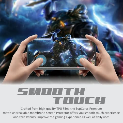 Image of SupCares TPU Anti Glare Matte Unbreakable Membrane Screen Protector for Motorola Edge 70 Fusion, Motorola Edge 70 Pro and Motorola Edge 70 Pro Plus (6.8 Inch) With Easy Self Installation Kit | Fingerprint Working | Edge to Edge Coverage
