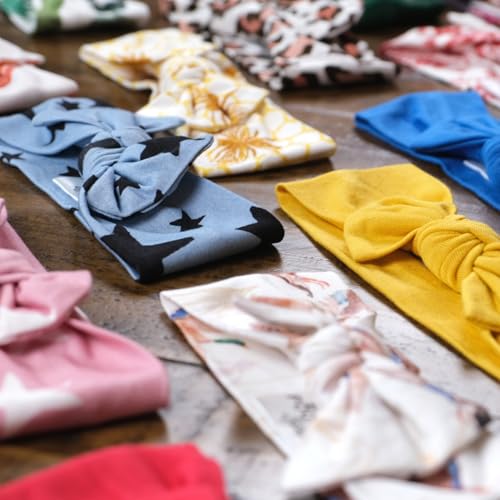 Baby Girl Bamboo Bow Headband, Sun Bow, One Size 0-6M2