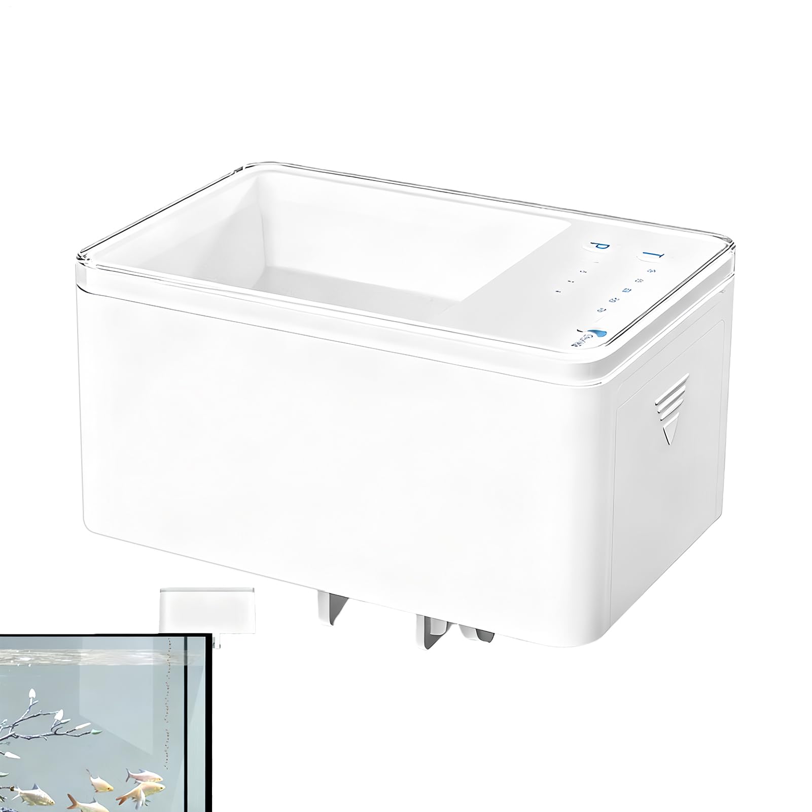 Alimentador automático para peces que evita el exceso de comida y el agua sucia