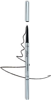 Tina Davies Skinny Silk Pencil, Pre-Draw Eyebrow Color for Microblading, Retractable Tip with Spoolie, Smooth Micro Brow – Brown (1 Pack)