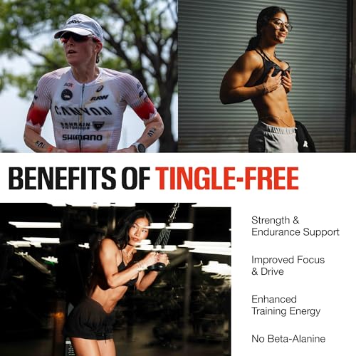 Image of RAW Essential Tingle-Free Pre Workout Powder - Preworkout Without Beta-Alanine for Clean Energy & Focus - Workout Supplement with 200mg of Natural Caffeine - Dragonfruit - 30 Servings