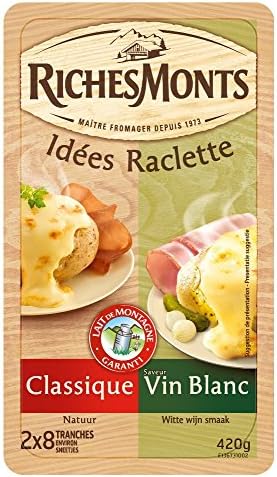 Riches Monts Raclette Tranchee Sans Croute 420g no Crust - Cheese